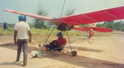 Mummy learning to fly