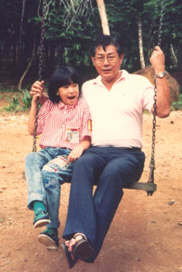 With Papa in Melaka