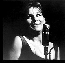 Barbra performing at New York's Bon Soir club, 1962